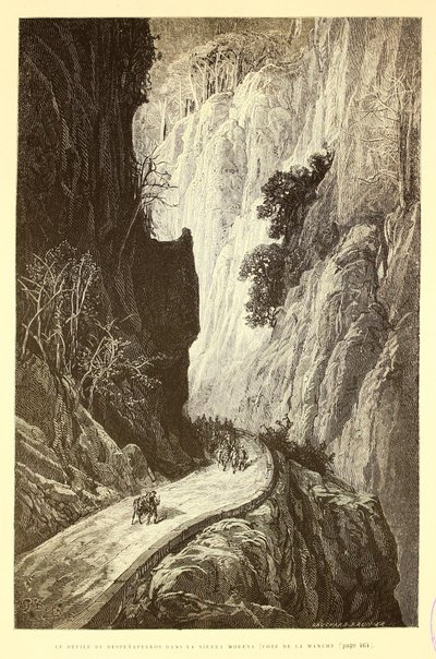 The Pass of Despeñaperros in the Sierra Morena by Gustave Dore